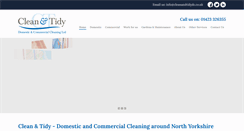 Desktop Screenshot of cleanandtidydc.co.uk